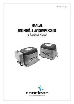 Manual underhåll av kompressor, Basic, 3 hushåll 