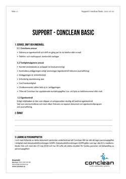 Support - Conclean Basic