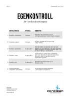 Journalföring och Egenkontroll Conclean EasyCompact